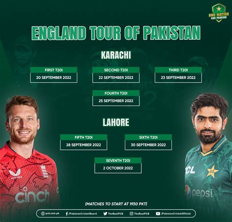 england vs pakistan 2022 schedule